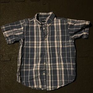 Blue Plaid Short Sleeve Shirt